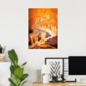 Poster Le rêve de Jacob par William Blake (Bureau à domicile)