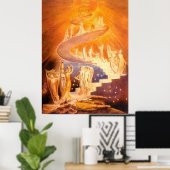 Poster Le rêve de Jacob Par William Blake (Bureau à domicile)