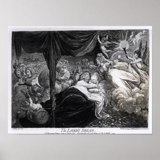 Poster Le rêve de l'amoureux, 1795 (Devant)