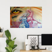 Poster Le rêve de Unicorn (Bureau à domicile)