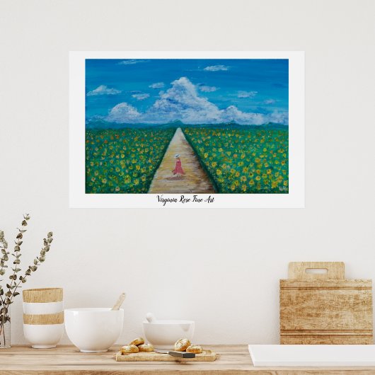 Poster Le rêve des tournesols (Cuisine)