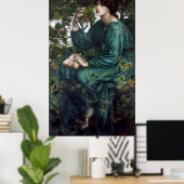 Poster Le rêve du jour par Dante Gabriel Rossetti (Bureau à domicile)