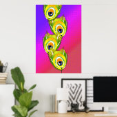 Poster Le rêve du paon (Bureau à domicile)