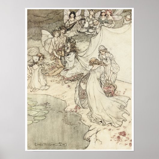 Poster Le rêve d'une nuit d'été, 1908 (Devant)