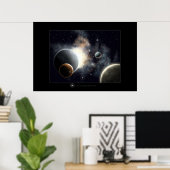 Poster Le rêve spatial (Bureau à domicile)