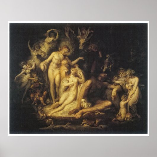 Poster Le réveil de Titania par Henry Fuseli (Devant)