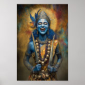 Poster Le rire divin de Kali : La déesse Shakti Peinture (Devant)