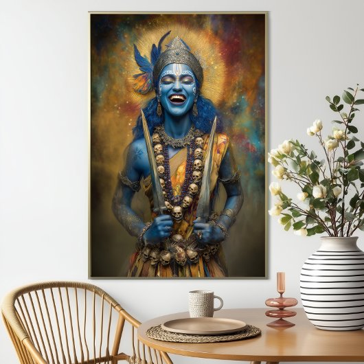 Poster Le rire divin de Kali : La déesse Shakti Peinture