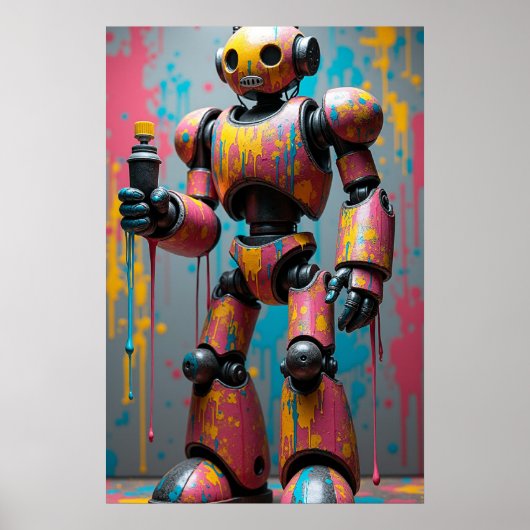 Poster Le robot de graffiti (Devant)
