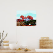 Poster Le Rocher de la Cathédrale dans la neige (Cuisine)