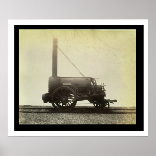 Poster Le "Rocket" conçu par George Stephenson (1781-1 (Devant)