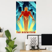 Poster Le Rocketeer (Bureau à domicile)