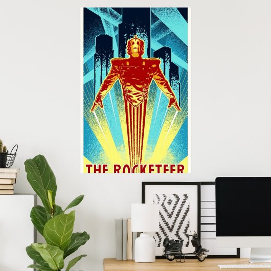 Poster Le Rocketeer (Bureau à domicile)