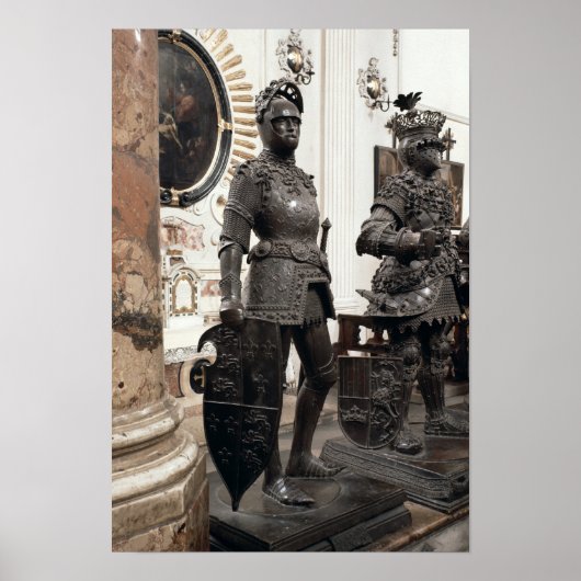 Poster Le roi Arthur, statue du tombeau de Maximilian (Devant)