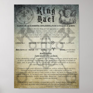 Poster Le roi Bael Goetia