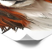 Poster Le roi Charles Cavalier Spaniel Portrait pour anim (Coin)