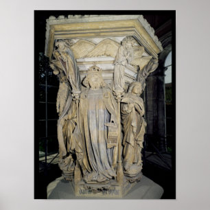 Poster Le roi David flanqué de Moïse et Jérémie