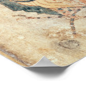 Poster Le roi David joue de la psalterie d'un psautier (Coin)