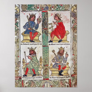 Poster Le Roi David, Solomon, Luba et Turnis