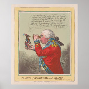 Poster Le roi de Brobdingnag et Gulliver (1803)