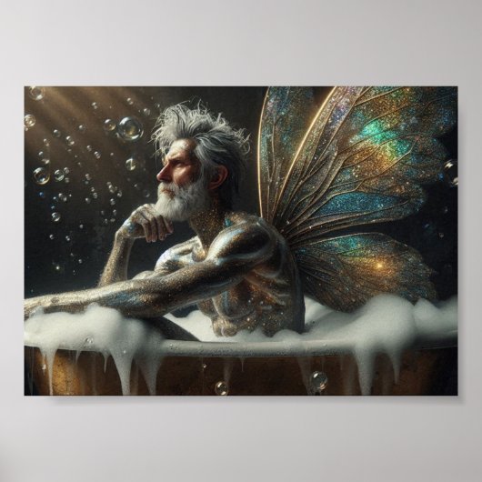 Poster Le roi de la fée prend un bain (Devant)