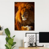 Poster Le roi de la Jungle Lion II (Bureau à domicile)