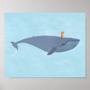 Poster Le Roi De La Mer - Illustration De La Couronne De