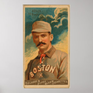 Poster Le Roi Kelly, Boston Beaneaters