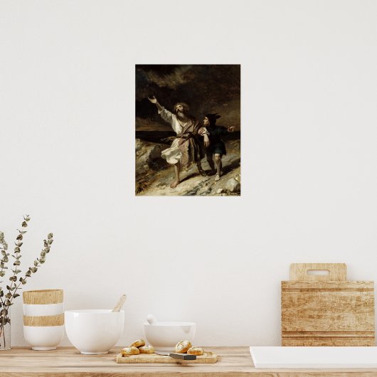 Poster Le roi Lear et l'idiot dans la tempête (Cuisine)