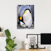 Poster Le roi Penguin avec l'oeuf (Bureau à domicile)