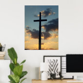 Poster Le Roi ressuscité Le coucher de soleil de Pâques P (Bureau à domicile)