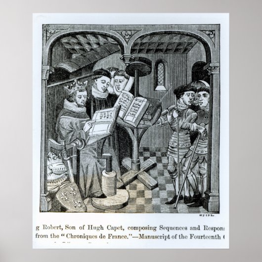 Poster Le roi Robert II fils de Hugh Capet (Devant)