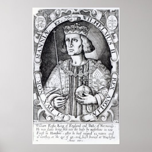 Poster Le roi William II d'Angleterre, 1618 (Devant)