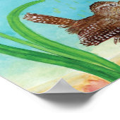 Poster Le roitelet chante à l'aube au printemps  Comptine (Coin)