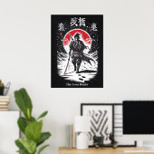 Poster Le Ronin Solitaire, Samouraï, Art de Tatouage d'An (Bureau à domicile)