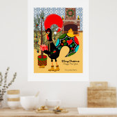 Poster Le Rooster Portugais et la joie de donner (Cuisine)
