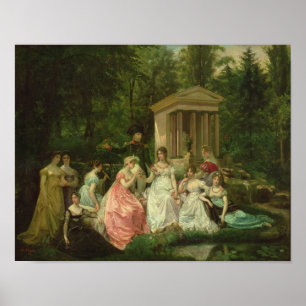 Poster Le Rose de Malmaison, vers 1867