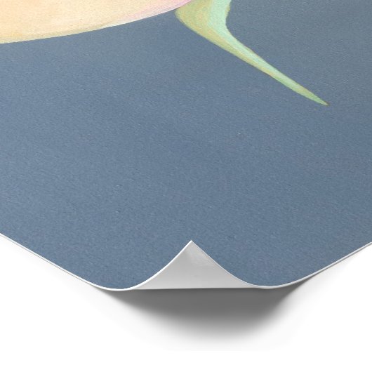 Poster Le Rose malade ART IMPRIMER Fleur de fée imaginair (Coin)