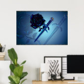 Poster Le Rose noir et l'impression Dagger (Bureau à domicile)