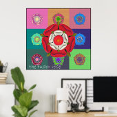Poster Le Rose Pop Art Tudor (Bureau à domicile)