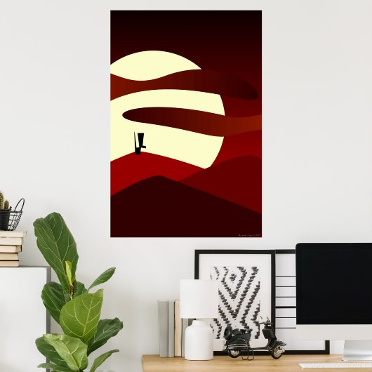 Poster Le rouge des chiens (Bureau à domicile)