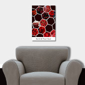 Poster Le Rouge Est Tout Ce Que J'Ai ! Hexagon 11 Photo C