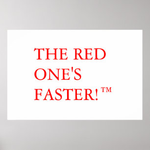 Poster Le rouge son plus rapide ! ™