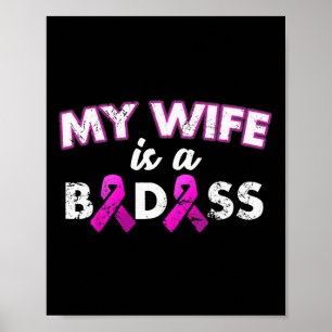 Poster Le Ruban Ma Femme Est Une Mauvaise Sensibilisation
