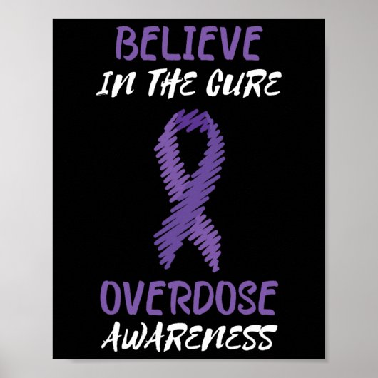 Poster Le Ruban Violet Croit En L'Adjétion D'Overdose De  (Devant)