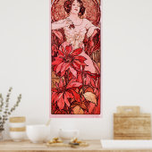 Poster Le rubis d'Alphonse Mucha (Cuisine)