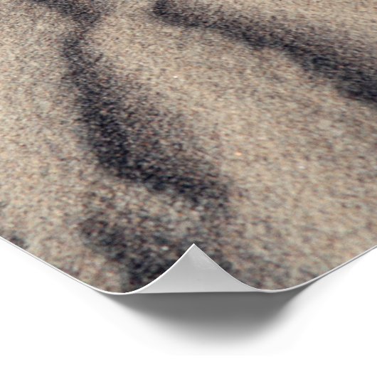 Poster Le sable du désert se répand (Coin)