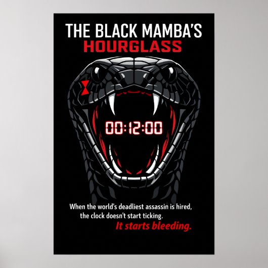 Poster Le Sablier du Mamba Noir (Devant)