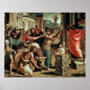 Poster Le sacrifice chez Lystra (bande dessinée pour le