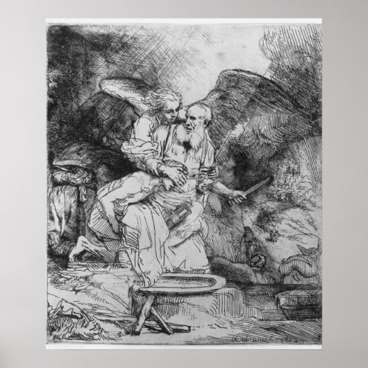Poster Le sacrifice d'Abraham, 1645 (Devant)